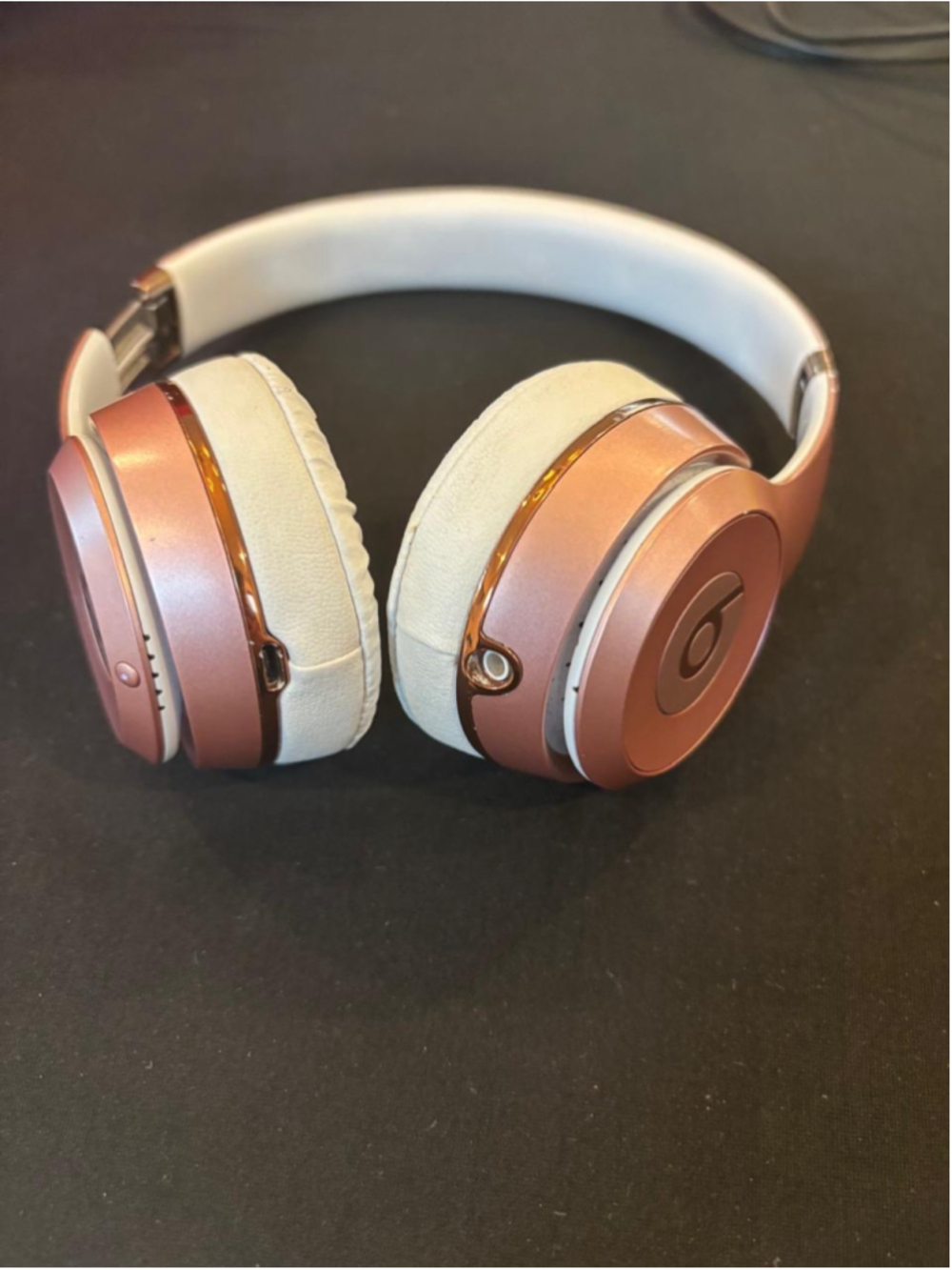 Beats Solo3 On-Ear Wireless Bluetooth Headphones Rose Gold Tested #S62